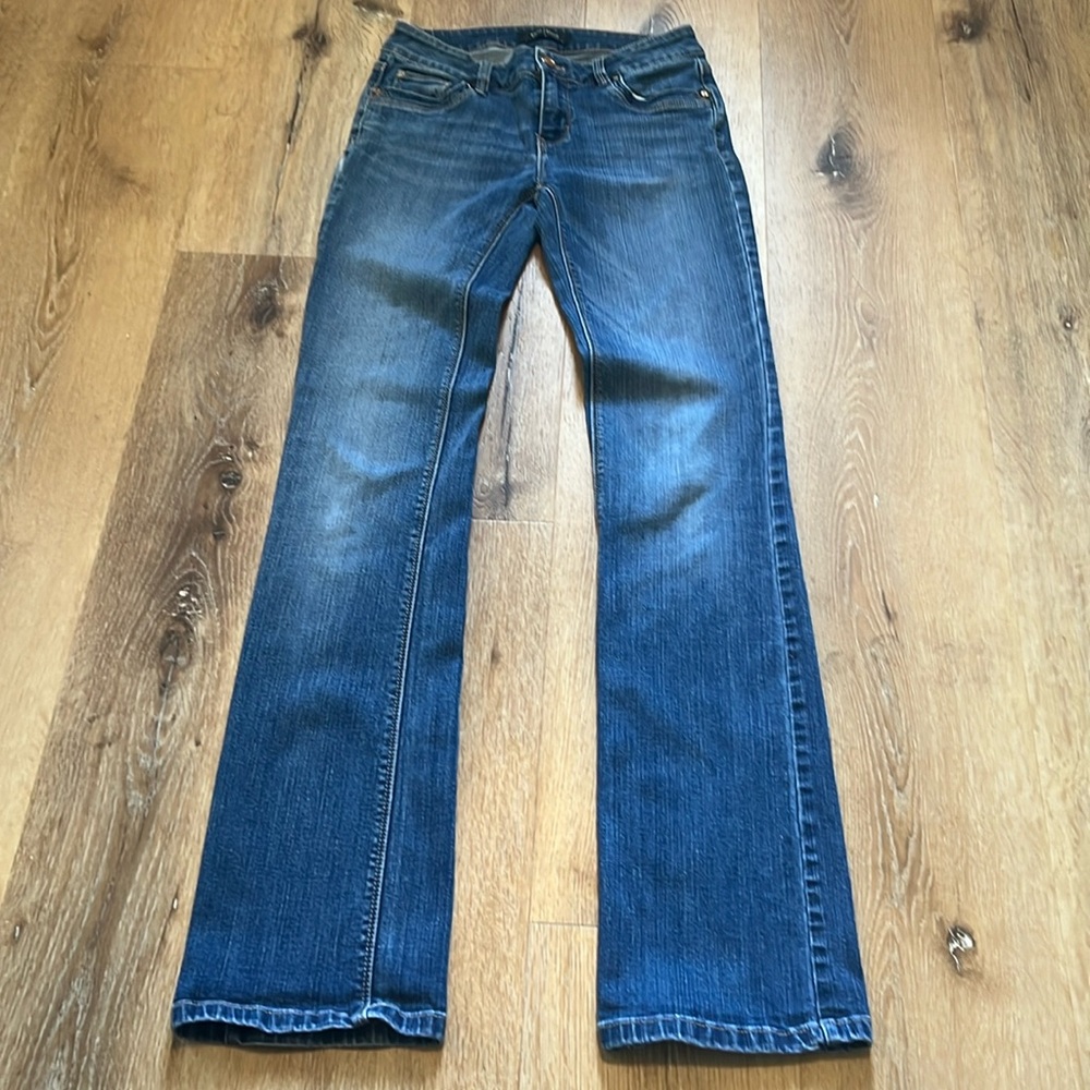 Women's White House Black Market Boot Cut Leg Blue Jeans Size 00R